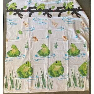 Colormate 100% Cotton Froggy Shower Curtain 62"W x 70"L